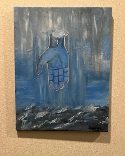 A moment of connection between guidance above and human hope below.