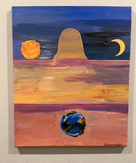 Balance between light and shadow, warmth and quiet.